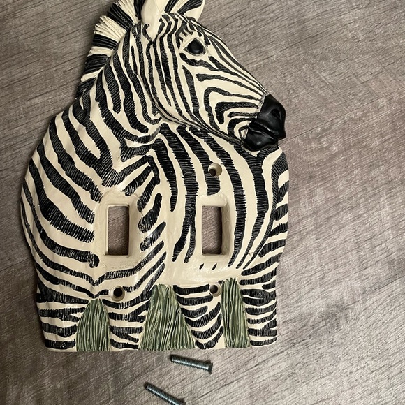 Vicki Lane Zebra switch plate cover - Picture 2 of 5